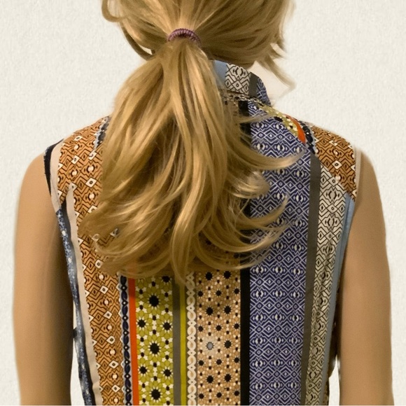 Wig Blonde Brown Roots Shoulder Length Long Shaggy Flaxen Free Part Side Part - Picture 13 of 16